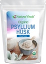 Z Natural Foods Organic Whole Psyllium Husk Flakes, en Natural Fiber Supplement, Bland det i Smoothies, Juice, Non- GMO, Vegan, Gluten- Free, Kosher, 1 LB.