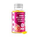 Vitamatisk Gær Free Selenium Gummies 200mcg som Selenomethionin supplement Essential Trace Mineral med Superior Absorption 90 Pectin baseret Gummies