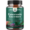 Natures Craft Pancreatin fordøjelsesenzymer til fordøjelsessygdomme - Pankreatiske enzymer til mennesker med fedtcarb og protein kvinder og mænd - Protease Amylase & Lipase fordøjelse - 120ct
