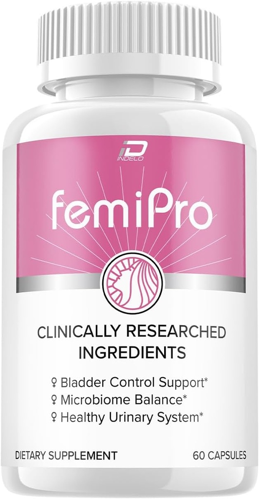 FemiPro Support Supplement - Probiotiske Femi Pro Pills, FemiPro 24 timers support Microbiome Probiotic Urinary Control Leaks Health, Femie Pro Anmeldelser (60 kapsler)