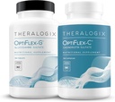 Theralogix OptiFlex Complete - 90- Day Supply - Glucosamin & Chondroitin Supplement - Støtte sund fælles funktion - Fælles tillæg til kvinder & mænd - NSF Certified - 180 Caps & 180 Tabs