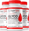 NutraRize (3 Pack) Sukker Sync Glyco Optimizer Kapsler, Officiel SugarSync Glyco Optimizer, Sukker Sync Fælles Optimizer, Sukker Sync Gluco Cleanse Detox Formel, SugarSync Glycol Anmeldelser (180 Kapsler)