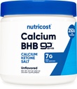 Nutricost Calcium BHB (250g) Unflavored - Calcium Ketone Salt - Non-GMO Gluten-Free