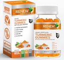 GENNEW AKTIVITETER Vegansk gurkemeje 130MG per 2 Gummier med sort peber til forbedret absorption - Antioxidant Support & immunforsvar - Great Tasting, Easy- to- Swallow Supplement, Made in Canada- 60 Gummies