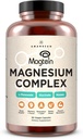 AMANDEAN Magtein Magnesiumkompleks. L- Threonat, Glycinat, Malat Triple Blend Chelated Magnesium Supplement. 90 Veggie kapsler. Høj Absorption Branded Ingredienser. Hjernehelbred, søvn, ro *.