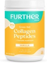 Yderligere mad vanilje collagen peptider pulver, grassefed Pasture- forhøjet hydrolyseret type 1 & 3 protein, Gut sundhed + fælles, hår, hud, negle, Paleo Keto sukker- fri 22.22 oz