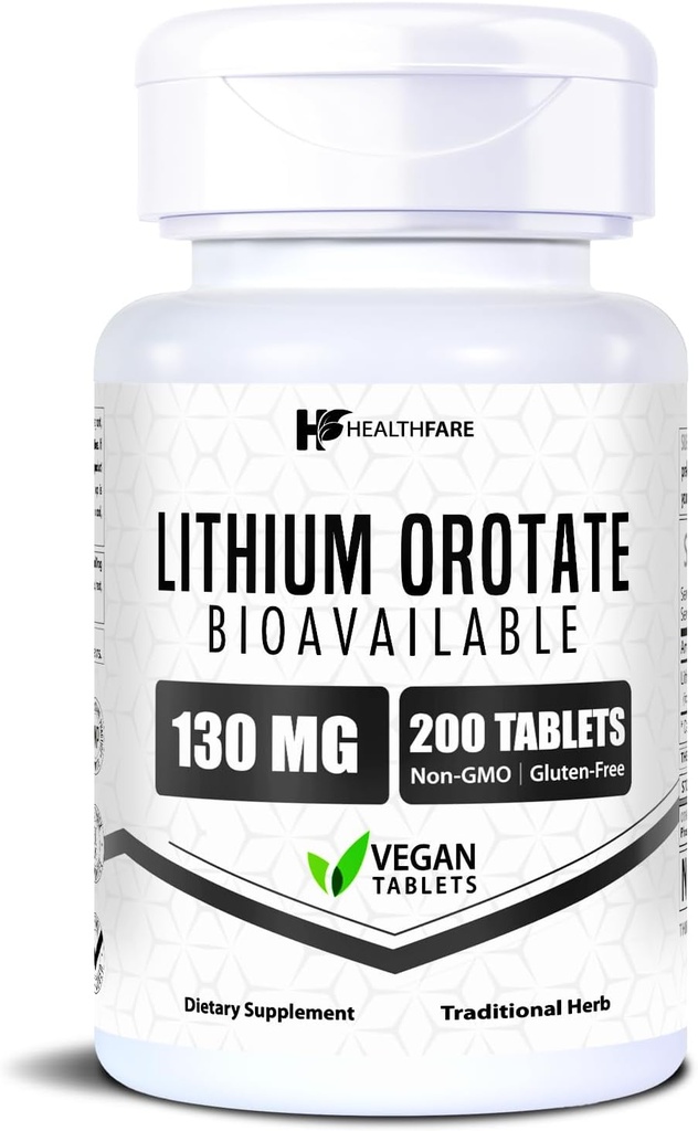 HealthFare Lithium Orotere Supplement 130mg