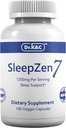 Dr.K & C SleepZen7 Sleep Supplement - All Natural Botanisk Plant Sourced 1200 mg 100 Veggie Capsules Sleeping Support Organic Tart Cherry Valerian Root Extract No Filler Non GMO
