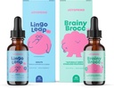 JoySpring BrainyBrocc & LingoLeup Drops Bundle 124; Kids Vitaminer naturligt sourced, Non- GMO, Non- Alkoholic Liquid Formel, Immunity Health Support