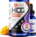 X PROGANIQ Profusion HCG Drops - Advanced Weight Management Formel med African Mango - Hormone Free Drops for Women & Men - Lavet i USA - HCG Drops for Weight Management - 30 dages levering