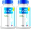 NutraRize (2 Pack) Uromexil kapsler, Premium Formel til Prostate Heath Support, All- Natural Supplement til kontrol og total sundhed, Uromexil Forte Anmeldelser (120 Kapsler)