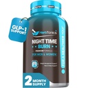 Herbtonics Night Time Burn & Sleep Complex understøtter Overnight Metabolisme, Stress Relief & Deep Sleep. Inkluderer Melatonin, Valerian og grøn te - Vegansk sengetid vægtstyring (60 kapsler)