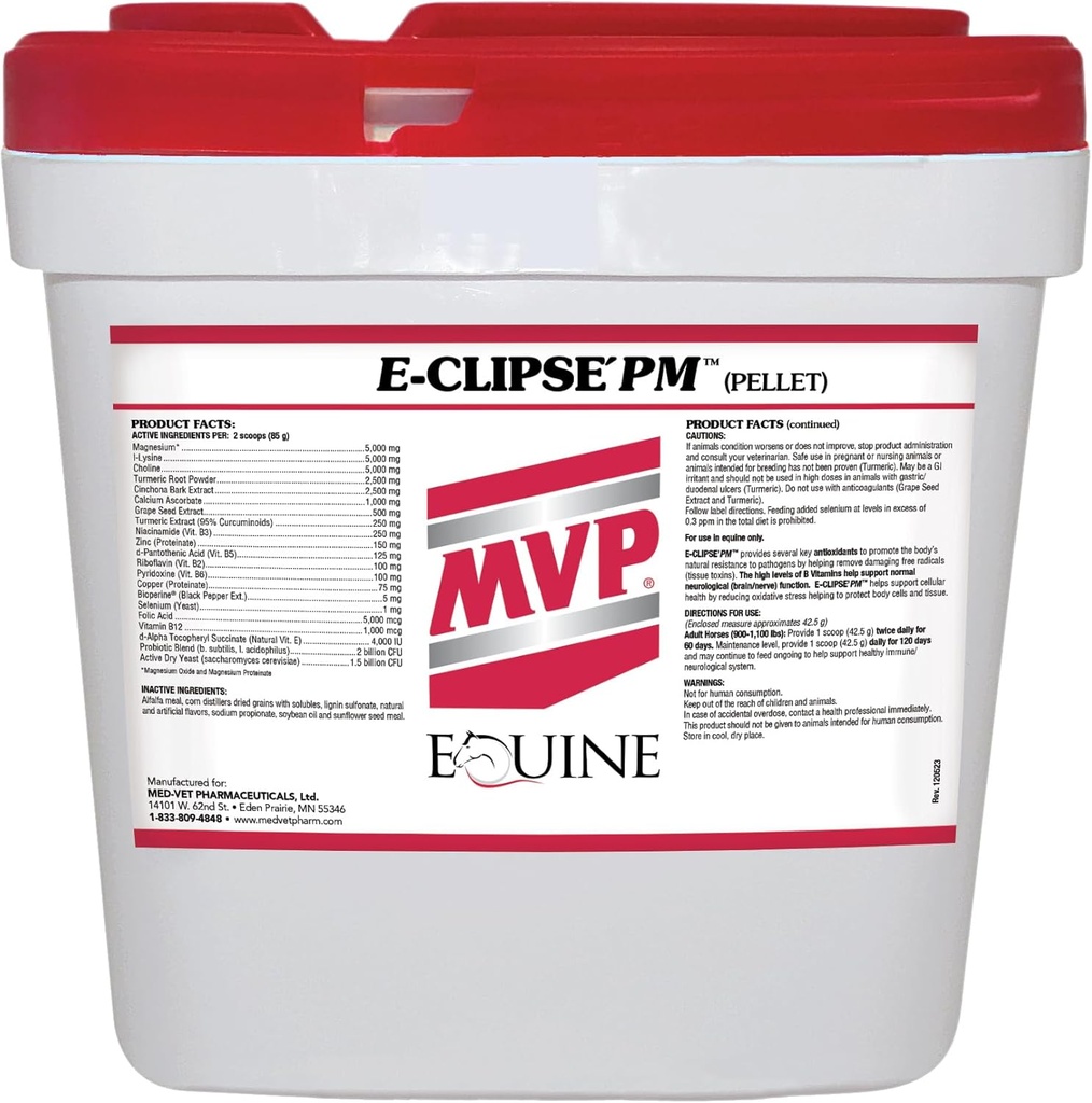 E- Clipse PM (18 lb) Neurologisk sundhed / immunforsvar for heste