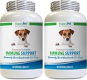 Allergi immunbivirkninger for hunde Lamb Flavor - Hundeimmunsystemet support - lever og nyresygdom - kraftfulde ANTIOXIDANTS - Naturlig formel - Tyrkiet Tail Kapsler hund - 2 flasker (120 Treats)