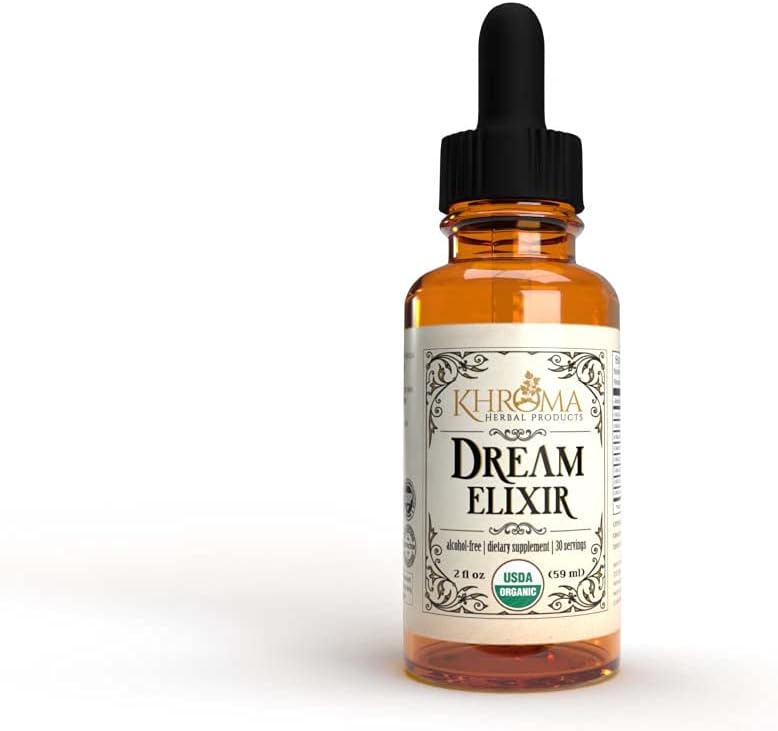 Dream Elixir - Organic Dream Enhancer - 30 Serveringer - 2 Fl Oz flydende kosttilskud - af Khroma Herbal Produkter - Lucid Dreaming