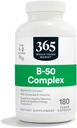 365 af Whole Foods Market, Vitamin B- 50 Complex, Vegan, 180 Kapsler