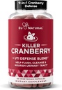 9-in-1 Killer Cranberry piller til kvinder - UTI Defense Blend med klinisk undersøgte ingredienser - 9 Extract Urinary Tract Supplement - Pine Bark, Propolis, D-vitamin & mere - 60 Fast- Fungerende kapsler