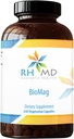 RHMD BioMag - 360mg chelateret Magnesiumtillæg - Højt biotilgængeligt Mag til at understøtte energi, Knoglesundhed + muskel Inddrivelse - (240 vegetariske kapsler)