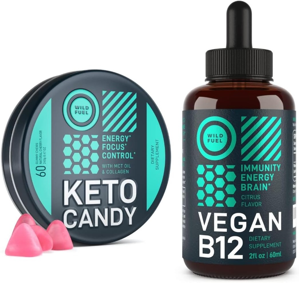 WILD FUEL Keto Gummies og Vegansk B12 Energy Bundle
