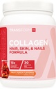 TransformHQ Beauty Collagen (30 Servere) Frugt Punch - hår, hud, & negle Formel