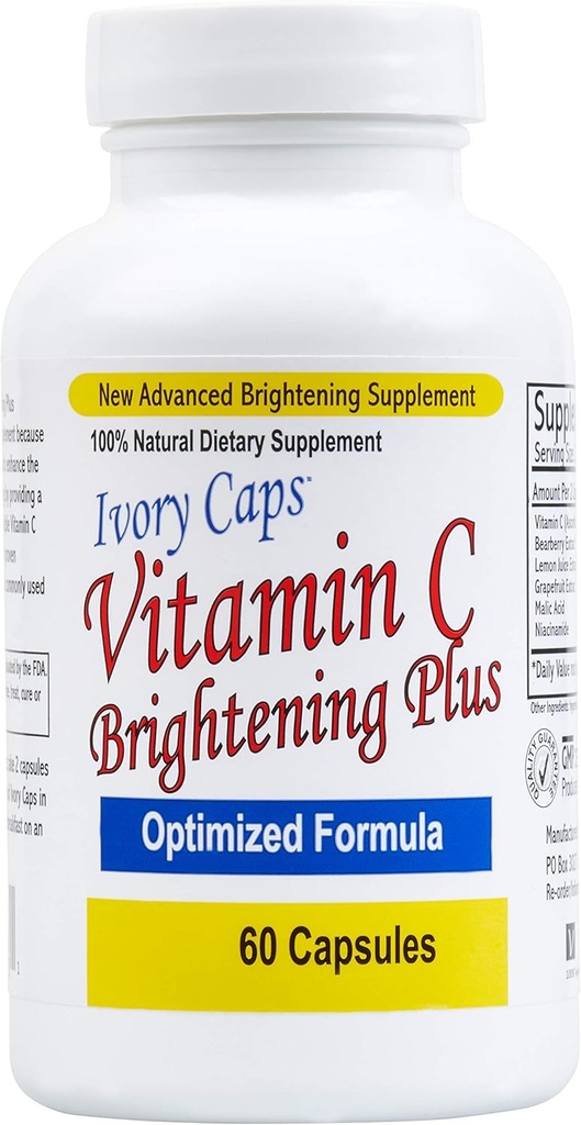 Elfenben Caps Maksimal styrke C-vitamin Brightening Plus 60 Caps