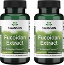 Swanson Maksimum Strength Fucoidan Extract - Herbal Supplement fremme immunsystemet funktion - Naturlig formel støtte Samlet sundhed - (60 Veggie Kapsler, 500mg Hver) (2 Pack)