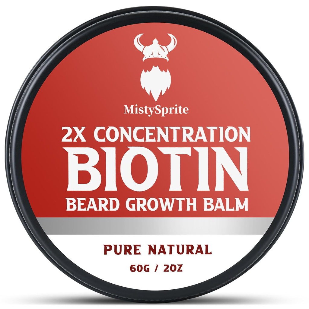Beard Balm til mænd & Conditioning Beard Wax - Lavet med Castor Olie Naturlige og Økologiske Ingredienser - Hydrates & Thickens Facial Hår Growth- 2 Ounce Tin (Vanilla)