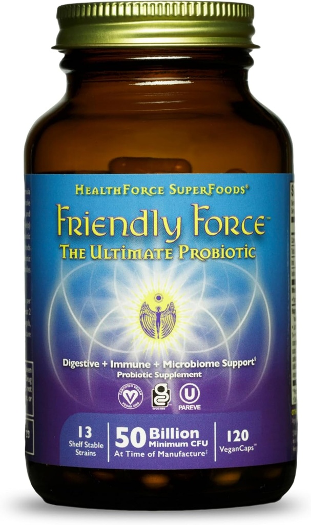 HEALTHFORCE SUPERFOODS Friendly Force - Capsules - 120 Vegan Capsules