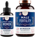 Flydende jern folinsyre VIT C og mandlige fertilitet supplement Graviditet Support Bundle