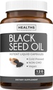 Black Seed Oil - 120 Softgel kapsler Hud Sundhed (non-GMO & Vegan) Cold- presset Nigella Sativa producerer Pure Black Cumin Seed Oil med vitamin E - 500mg hver, 1000mg Per 2 Capsule Servering