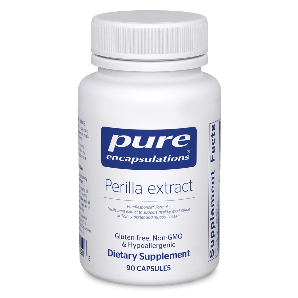 Ren indkapsling Perilla Extract Decl. 124; Støtte til sund modulering af Th2 Cytokiner og Mucosal Health * Decl. 124; 90 Kapsler