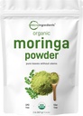 Organic Moringa Oleifera Leaf Powder, 2 Pounds, Rich in Antioxidants and immun Vitamin, Great Superfoods for Moringa Tea, Moringa Drink, Indien voksen, Vegan