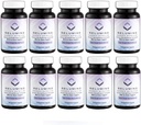 Reluminer Advance White Active Glutathione Complex - Max dosis 900mg Glutathion med 6X boostere, ALA & NAC - Anti- Aging Skin Brightening Supplement - 60 Caps x 10 Flasker