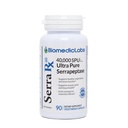 Serra-RX 40.000 SPU Serrapeptase - Acid- resistent Proteolytisk systemisk enzym, Non- GMO, Gluten Free, Vegan, 90 Veg Kapsler
