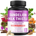 Dandelion Root Kapsler med Mælkefod, Mælketidsel, Beet Powder og mere - 90 Kapsler til 3 Måneders Tilgang