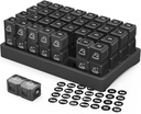 ZIKEE 30 Dag Pill Organizer Månedlig, Portable One Month Pill Box sager med 32 to gange om dagen AM PM Compartments for Vitaminer, Fish Oil, Kosttilskud og Medications