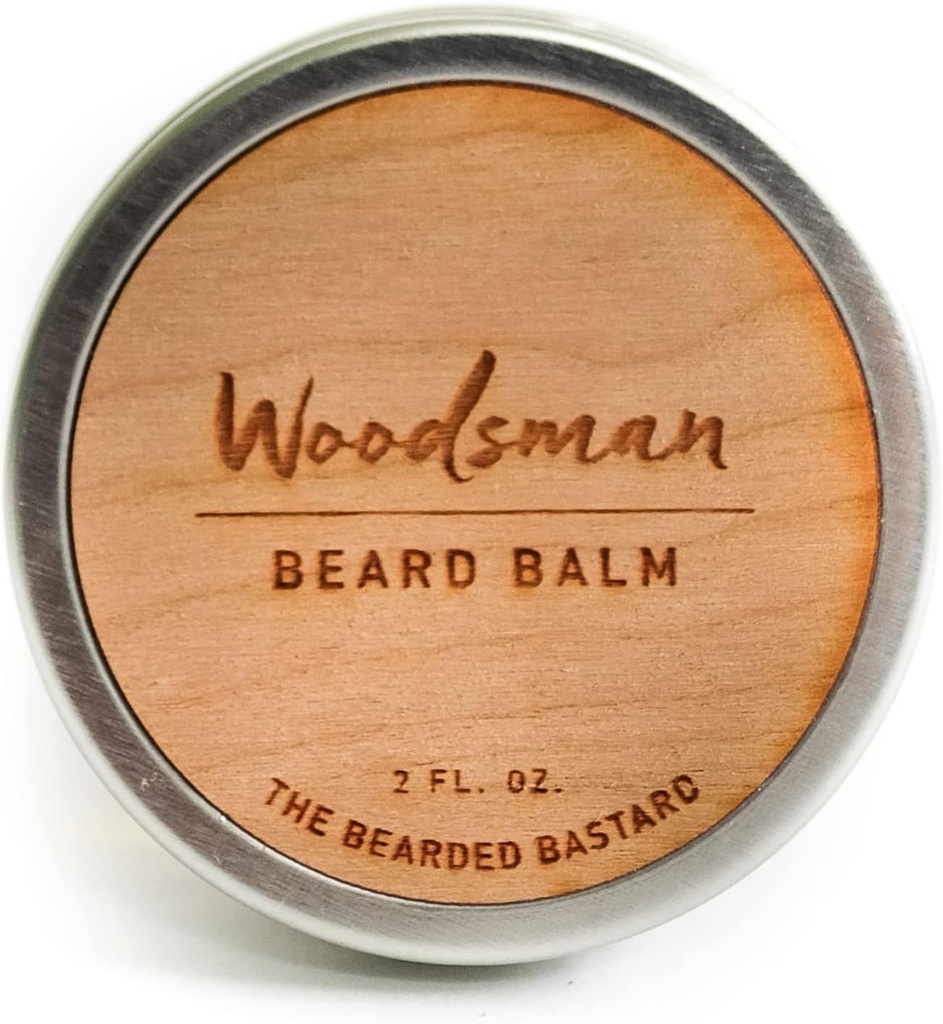 TBB Woodsman Beard Balm for Mænd Buddy 124; Tame & Style Your Beard Buddy 124; Beard Conditioner med Shea Butter, Jojoba Oil, Argan Oil Buddy 124; Cedar Scent (2 Oz.)