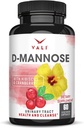 VALI D- Mannose 1000mg Urinary Tract Health formel. Organic Cranberry Fruit Powder & Hibiscus. Sund blære, Natural Cleanse, Hurtig Detox Flush, Urte UT funktion Support Pills. 60 Veggie kapsler