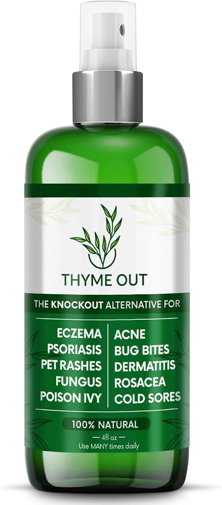 Alle naturlige Eksem Treatment-Psoriasis Behandling - en All- in- One løsning for Acne, Dermatitis, Rosacea, Cold Sores, Bites, Poison Ivy - Anti- Itch Spray for Itchy Skin Relief 4oz