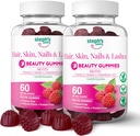 Stephs Pantry Biotin Gummies for Hår, Hud, Nails, & Lass High Strength Gummies against 124; Daily Multivitamins against 124; Glutenfri, Nut- Free, Non- GMO, Plant- baseret, Vegan, Kosher (120 Gummies)