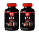 antioxidant supplement - GOJI BERRY COMPLEX - MED POMEGRANAT, RESVERATROL, NONI, ACAI - Pomegranat vitamin e til hud - antioxidant kosttilskud - antioxidanter vitaminer - 2 Bot 120 Caps