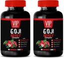 antioxidant supplement - GOJI BERRY COMPLEX - MED POMEGRANAT, RESVERATROL, NONI, ACAI - Pomegranat vitamin e til hud - antioxidant kosttilskud - antioxidanter vitaminer - 2 Bot 120 Caps
