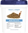 Smart & Simple MSM Pellets Measures 124; Hjælper Administrer virkninger af Stress Measures 124; Hestetillæg Aids in Cellular and Tissue Hosting Measurement 124; 56 Servering Measurement 124; 2.4 LB Bucket