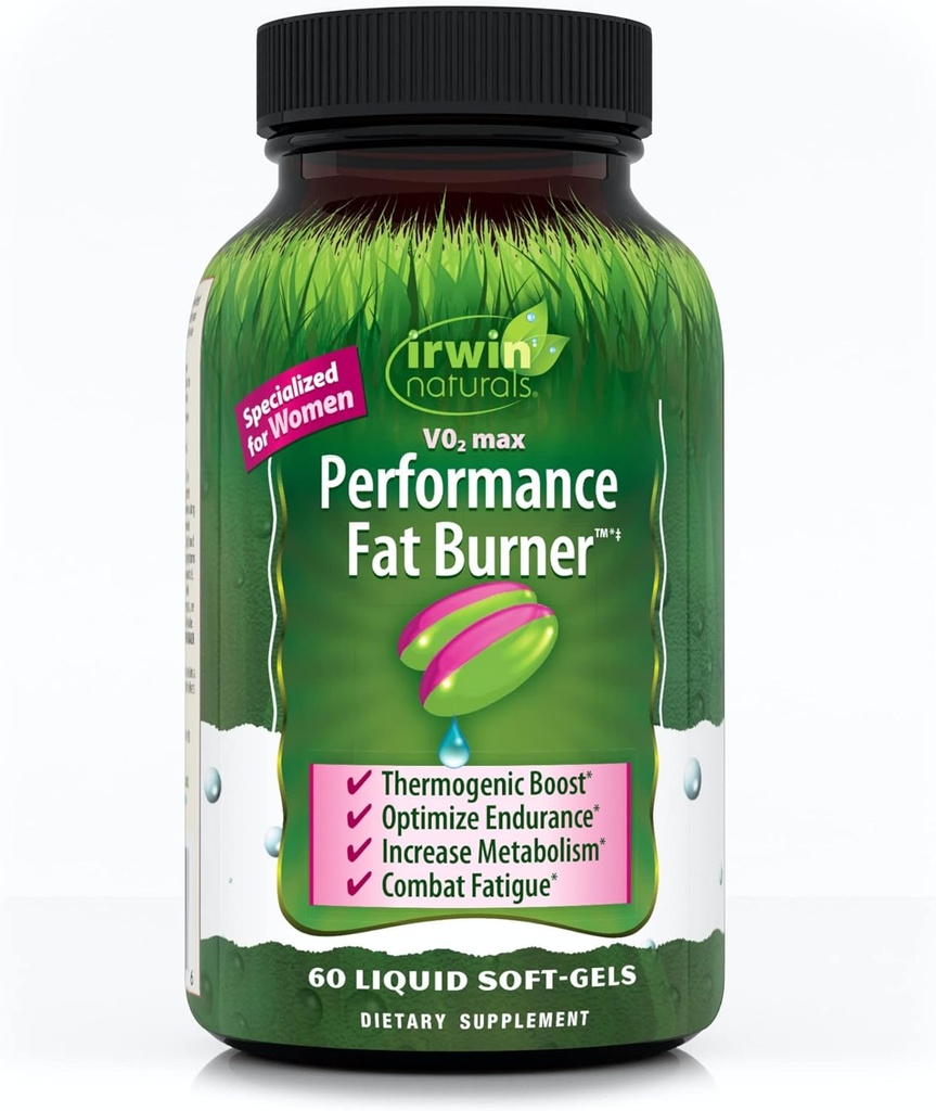 Irwin Naturals V02 Max Performance Fat Burner 60 flydende bløddele