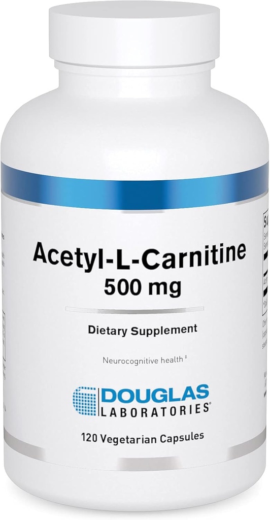 Douglas Laboratories Acetyl L- Carnitin 500 mg 1 124; understøtter hjernens og nervens funktion under den normale ældningsproces * 1 124; 120 kapsler