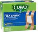 CURAD Flex- stof vedhæftede bandager, knus, 100 Ct, 1 BOX