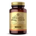 Solgar Vitamin E 670 mg (1000 IE), 180 Softgels - Natural Antioxidant, Hud & Immunsystem Support - Naturligt-sourced Vitamin E - Gluten Free, Dairy Free - 180 Servere