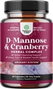 D Mannose med Cranberry Supplement - Potent D Mannose 1000mg kapsler til Nyre Defense Support & Rense og Urinary Tract Sundhed for kvinder & mænd - Bstige Health Supplement for voksne - 60 Greve