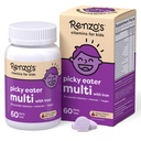 Renzos Picky Eater Kids Multivitamin med Jern, Opløse Kids Vitaminer med Vitamin D3 & K2 og mere, 60 sukkerfri Melty Tabs, Cherry Mo 'Cherry Flavored