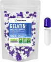 XPRS Nutra Størrelse 0 Tomme kapsler - 100 Tomme Gelatine kapsler - Piller gør det - Pure Bovin Pill Gel Caps til Do- It- Yourself Kosttilskud (lilla / hvid)